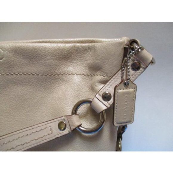 *Coach 1941 Cream Ivory Pebbled Leather Satchel - Picture 4 of 9